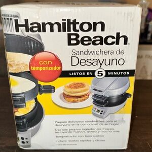 Hamilton Beach Silver Breakfast Sandwich Maker
